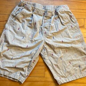 Uniqlo Tan Patterned Boys Shorts